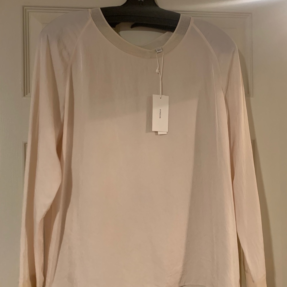Brand New Vince silk blouse!